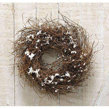 Snowy Angel Hair Vine Wreath, 8